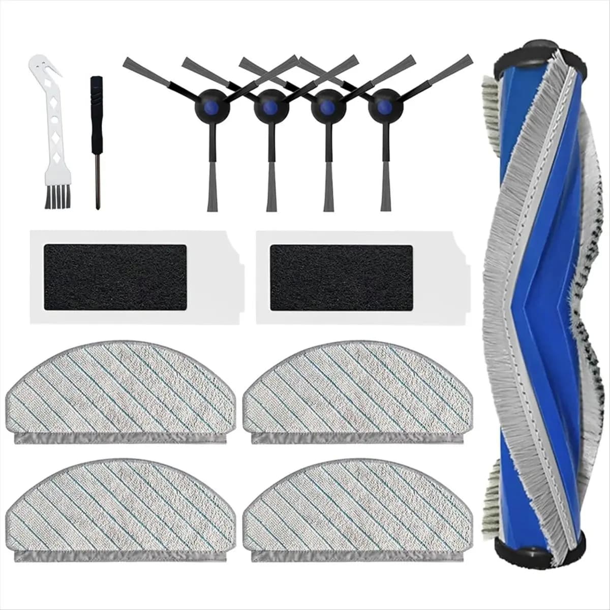 A51U 13 pezzi per ECOVACS DEEBOT N20 Plus /N20 /N20 PRO Plus parti di ricambio per aspirapolvere rullo spazzola laterale filtro panno mop