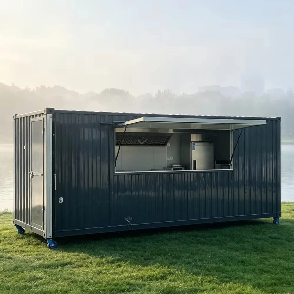 Pop up Container Bar and Coffee Shop Mobile Shipping Container Cafe Restaurant Outdoor Portable Modern Design Food Truck