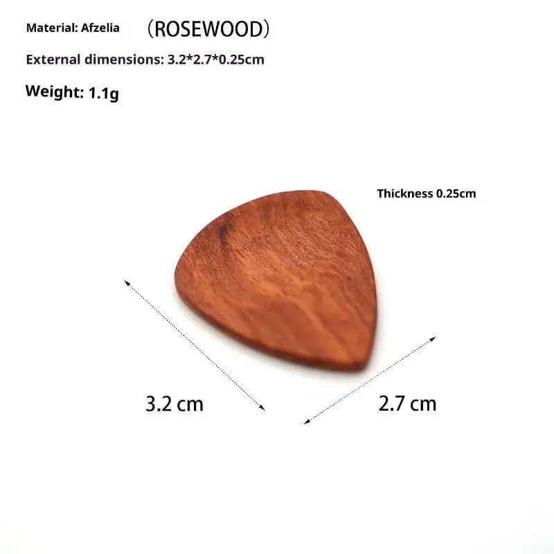 Scatola Porta Plettri in Legno Massello Unico per Chitarra Acustica ed Elettrica - Offerta Speciale