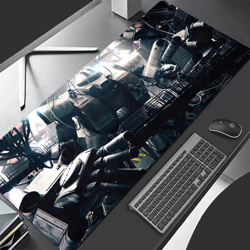 Large Mouse Mat Mechanical Warrior Gundam Zaku II keyboard mat for game player table mat for PC mouse mat