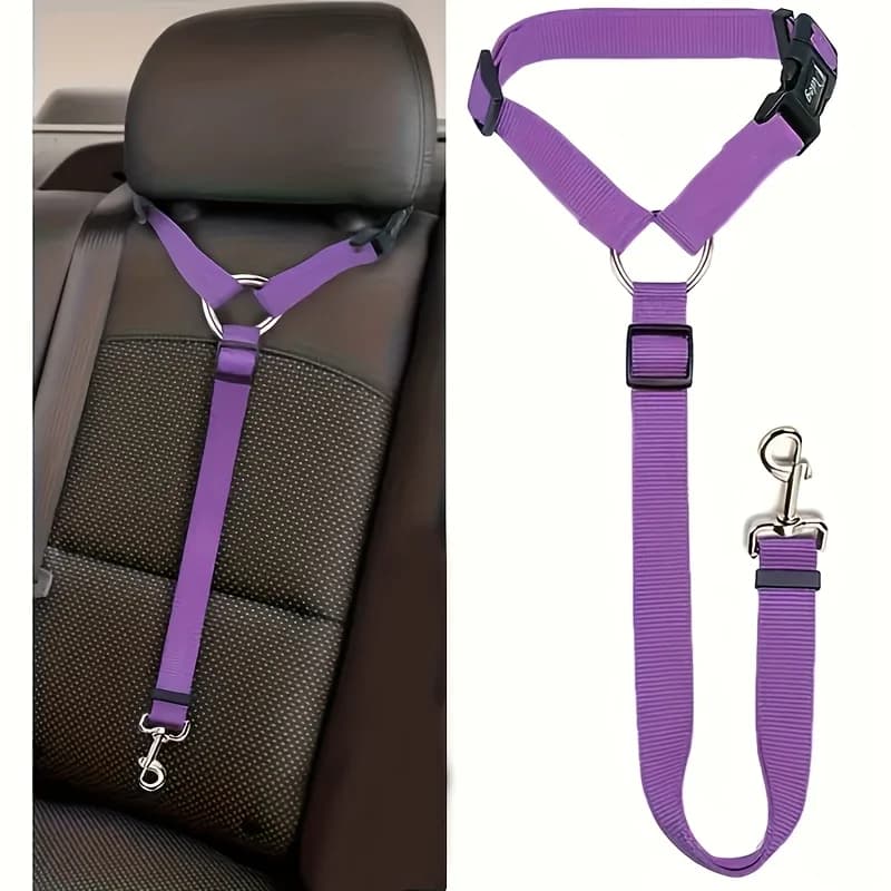 Imbracatura di sicurezza per cani - Imbracatura di sicurezza regolabile per auto con una robusta fibbia in metallo