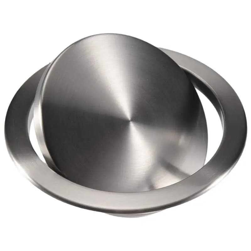 A53Q-Kitchen Flap Lid Stainless Steel Flush Recessed Built-In Balance Flap Cover Trash Bin Garbage Can Trash Lid Kitchen Counter