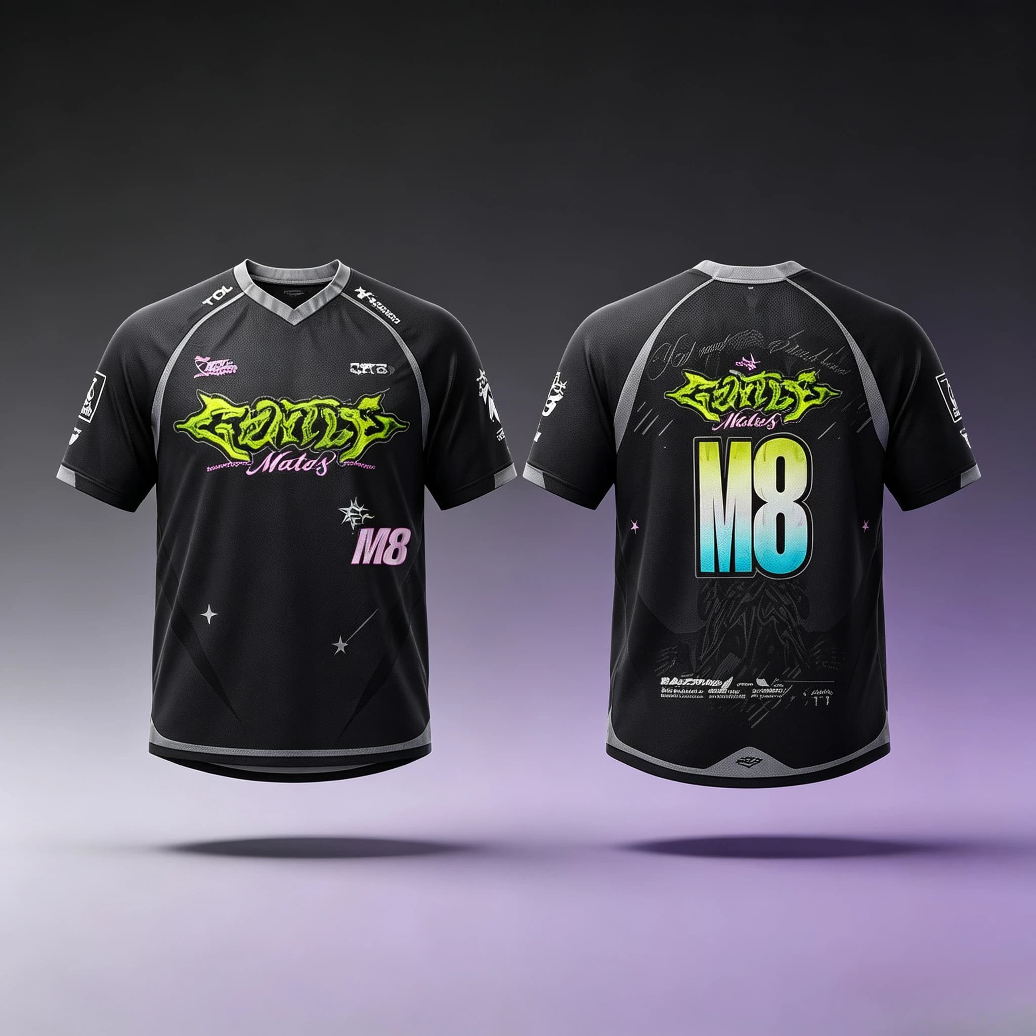 M8 Esports Club 2026 VCT Jersey Gentle Mates Fans Uniform Men Summer Breathable Short Sleeve Casual Sportswear Tops