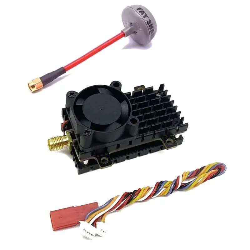 ABWE-Long Range 5.8Ghz 2W FPV VTX Trasmettitore Video Wireless 2000Mw 48CH per Droni ad Ala Fissa con Portata Superiore a 20Km