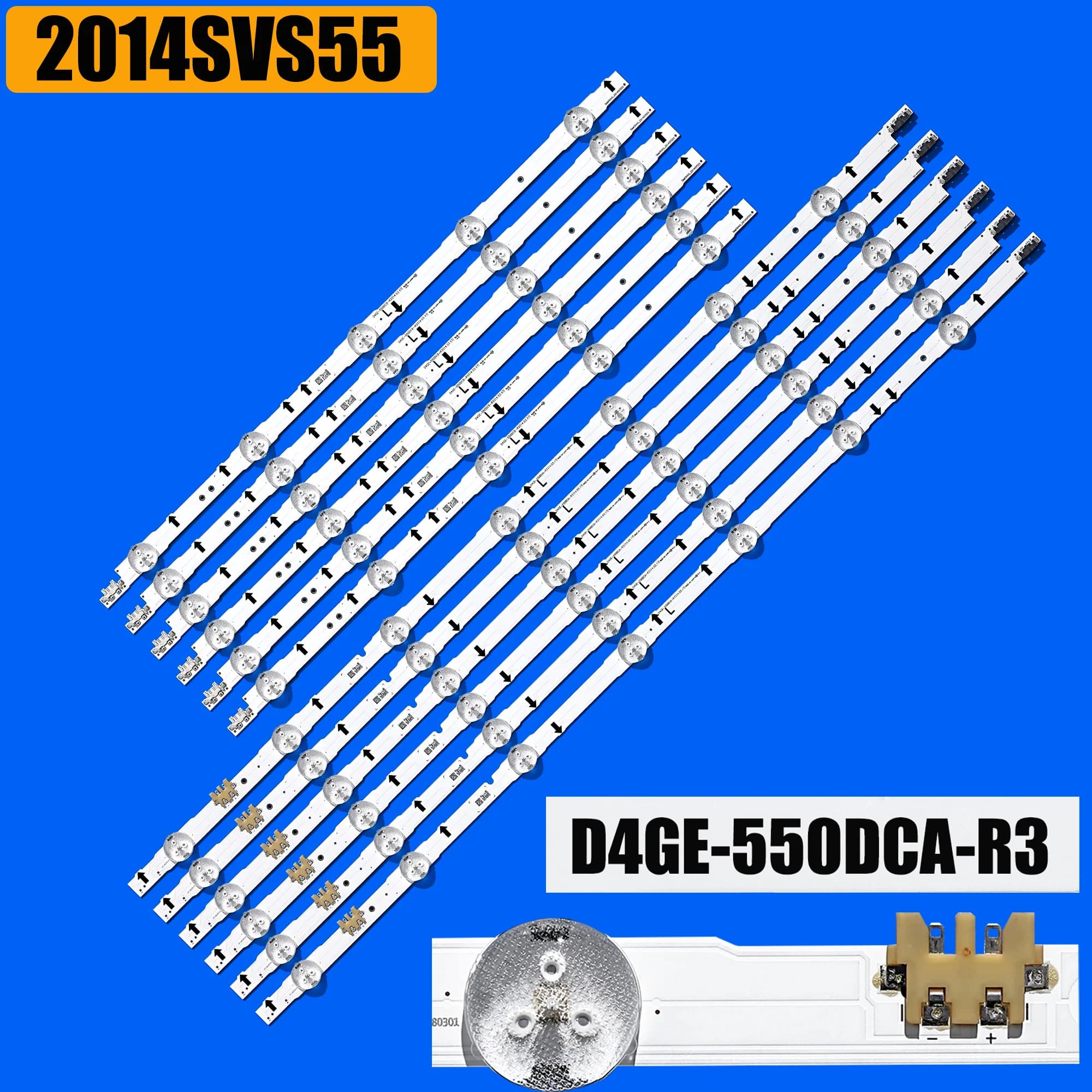 Striscia di retroilluminazione a LED per UE55J5100 UE55J5500 UE55J5200 UE55J5600 UE55J6250SU UE55J6202AK UE55H6500ST UE55H6620 UE55H6470
