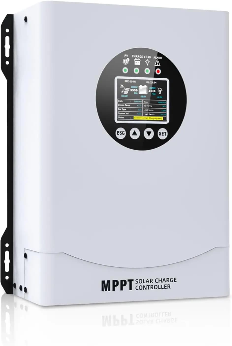 Regolatore di Carica Solare MPPT 120A, per Sistemi a Batteria 12V 24V 36V 48V 60V 72V 84V 96V, Pannello Solare