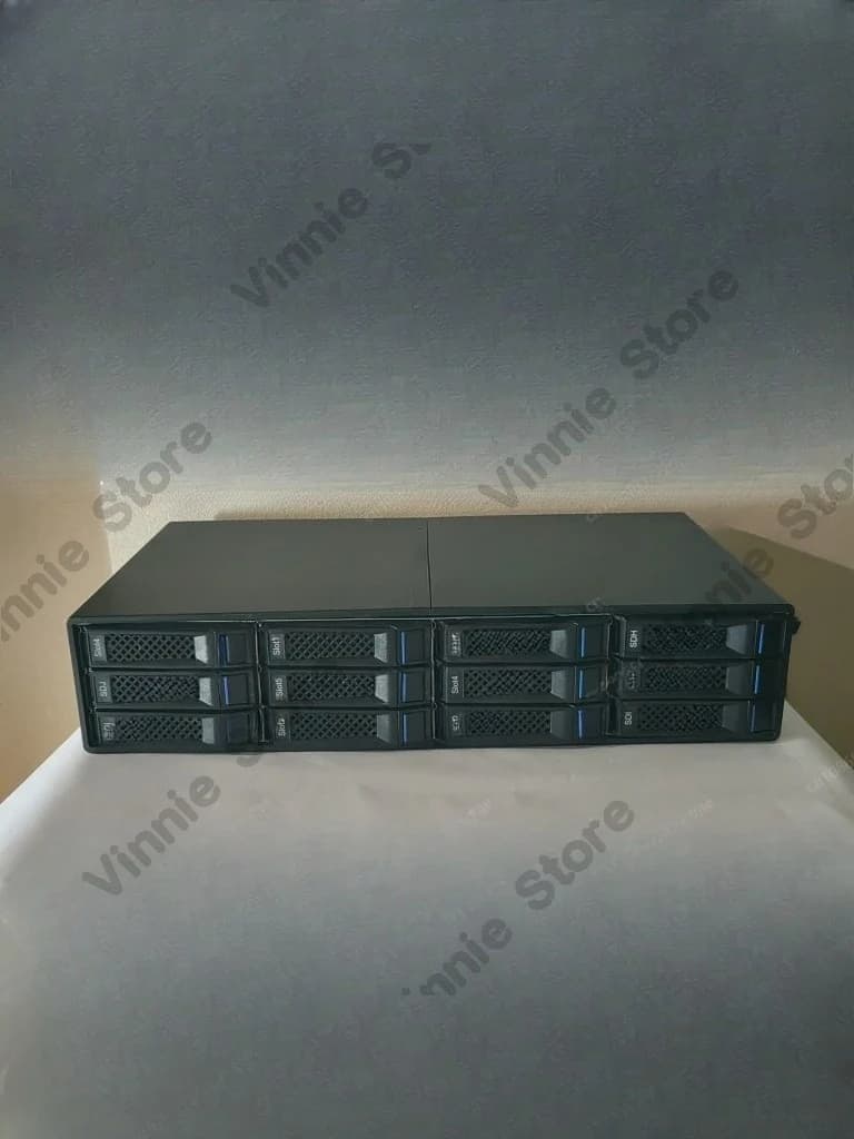 Armadio di Espansione per HDD a 12 Alloggiamenti, Case di Archiviazione Esterna NAS con Backplane 12G Collegabile in Serie