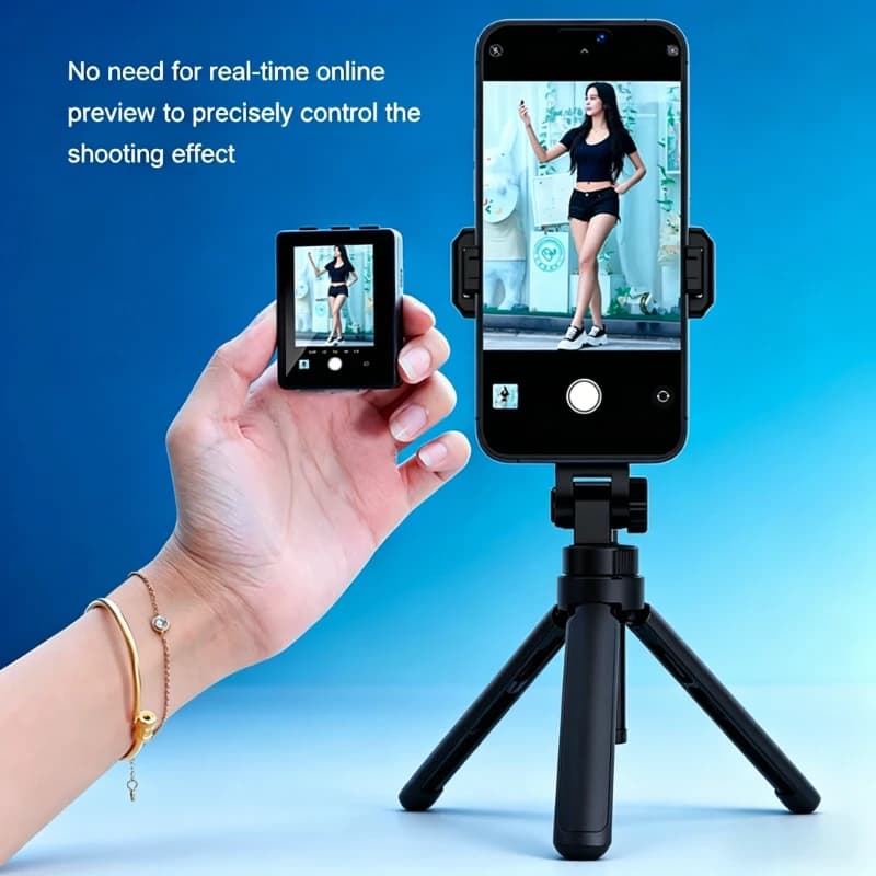 Mini Schermo Portatile per Selfie su Smartphone, Monitor Wireless per Fotocamera Posteriore, per Vlog e Live Streaming su iPhone e Android