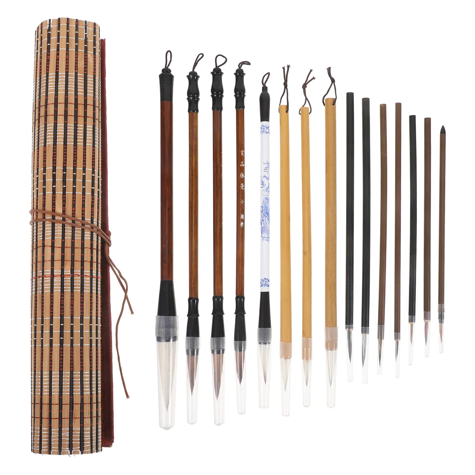 1 Set Chinese Calligraphy Brush Set Professional Watercolor Painting Brushes Fine To Bold Stroke Control Beginners Artists -