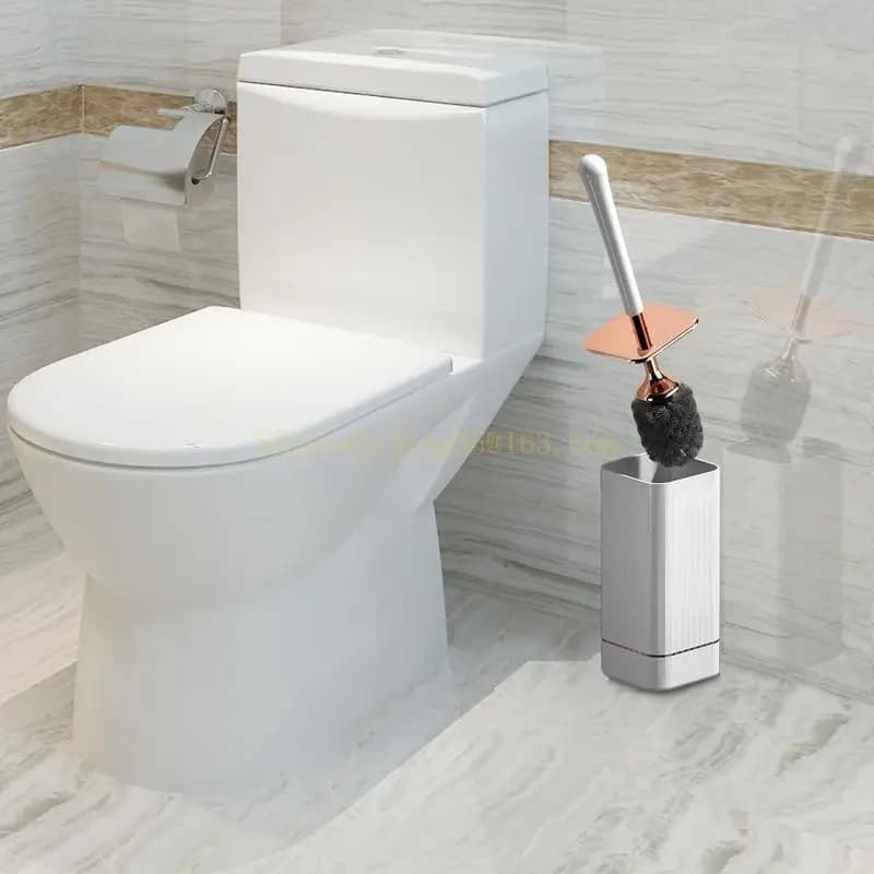 Scopino e supporto per WC a parete Spazzola per WC di lusso leggera e durevole, supporto Spazzola per WC in stile lusso leggero e durevole