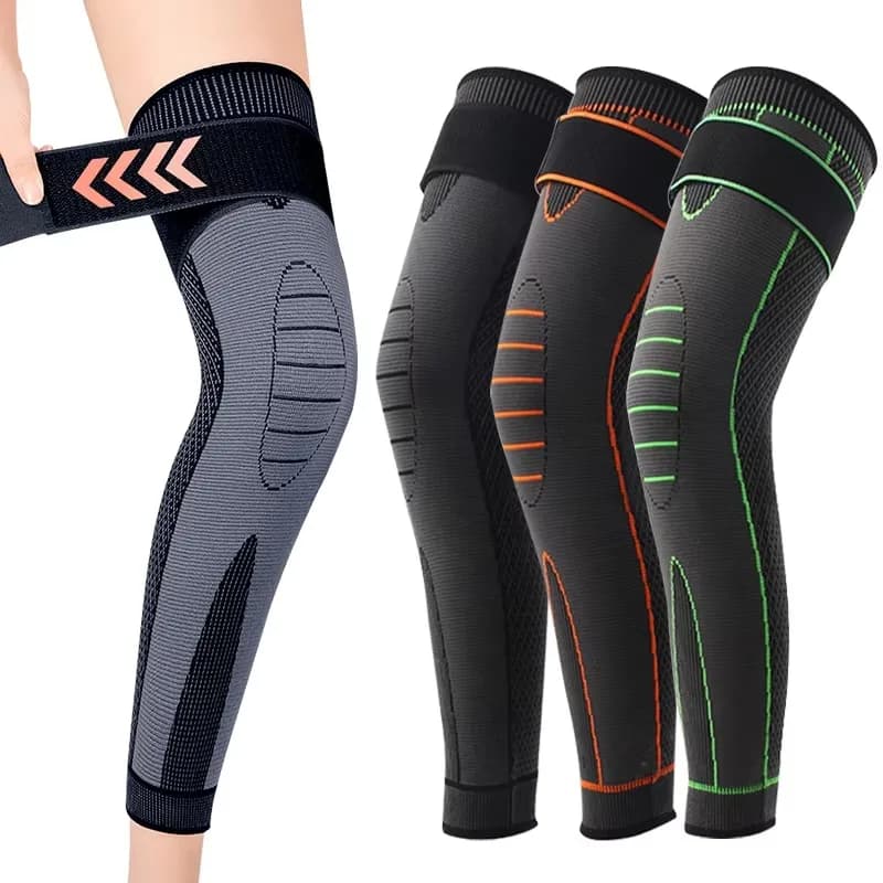 Ginocchiere mediche per supporto per ginocchio Manica per gamba a compressione a tutta lunghezza per sollievo dall'artrite per palestra Sport Corsa all'aperto