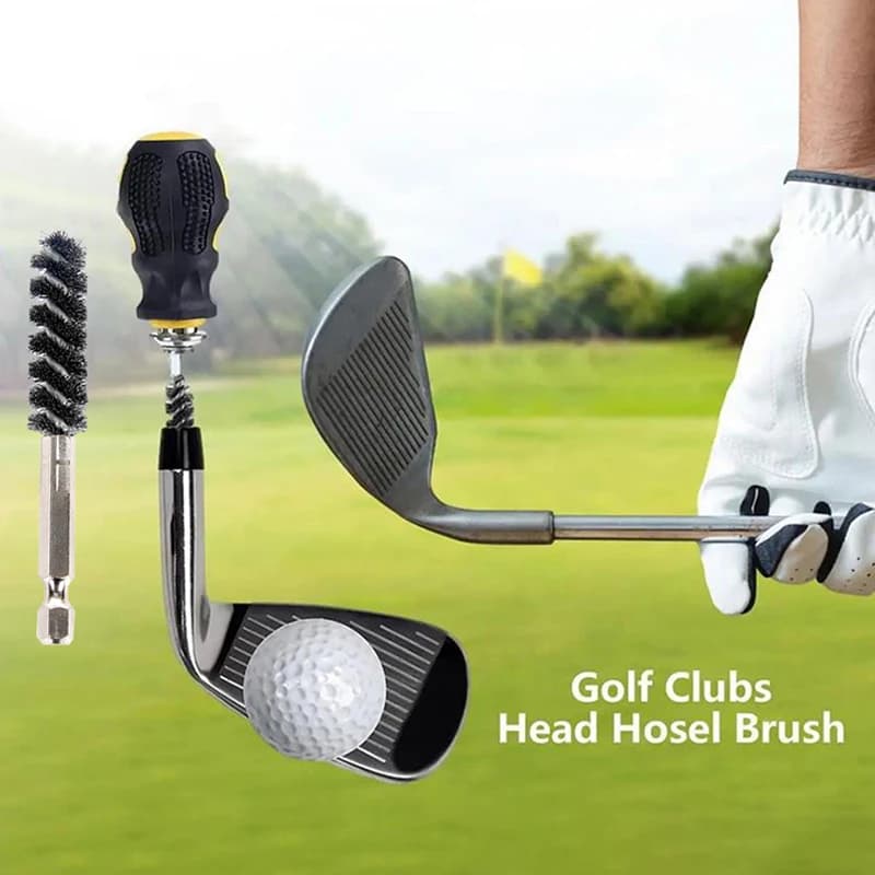 Nuovo 2026 Spazzola per mazze da golf con asta esagonale, Spazzola a filo per trapano elettrico, Strumento per la rimozione della ruggine e la pulizia e lucidatura della testa della mazza da golf