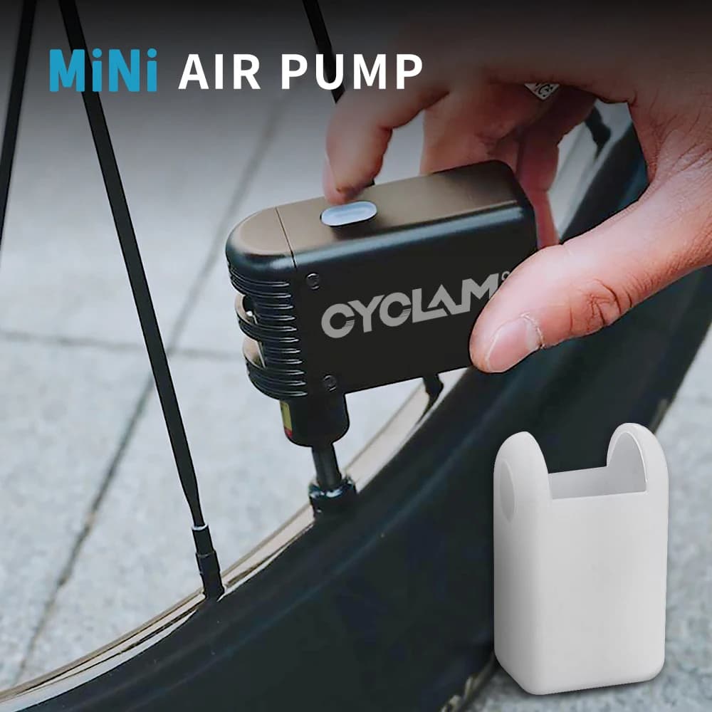 CYCLAMI A2 Piccola Mini E-Pompa portatile per bicicletta Gonfiatore d'aria senza fili Presta Schrader Pompa con valvola Ciclismo MTB Accessori bici