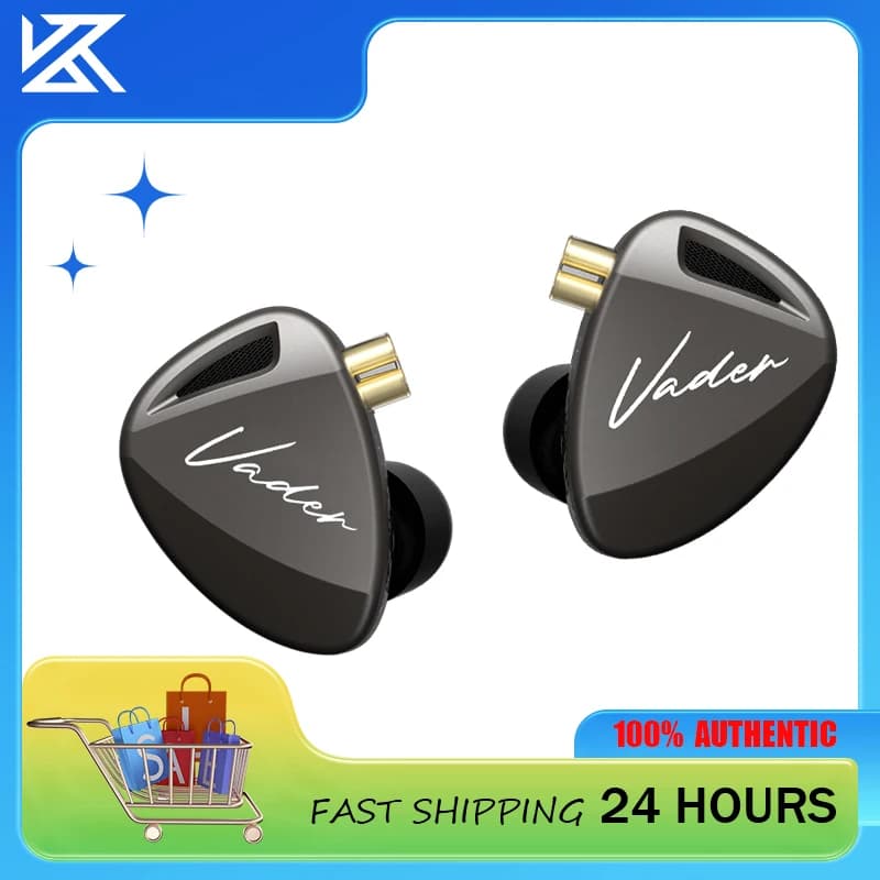 Auricolari con monitor HiFi IEM personalizzati KZ Vader con profili audio commutabili su rete Zobel