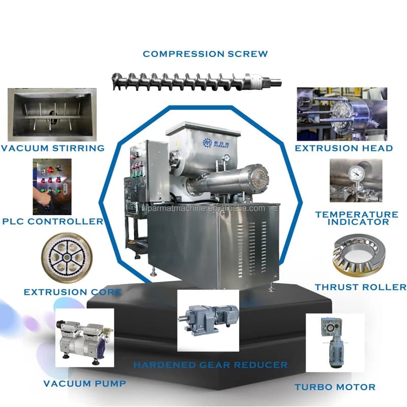 Estrusore commerciale per macchina per pasta e pasta Fusilli Maker