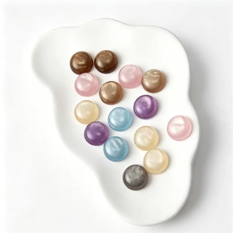 New style 100pcs/lot 12mm 14mm 16mm color print geometry rounds shape resin cabochon diy jewelry garment hair accessory