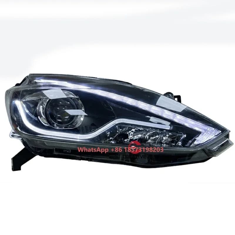 Fari a LED per Auto Nissan Sentra Sylphy Pulsar 2016-2020 B18 con Indicatore di Direzione Dinamico, Abbaglianti, Lenti DRL e Gruppo Ottico