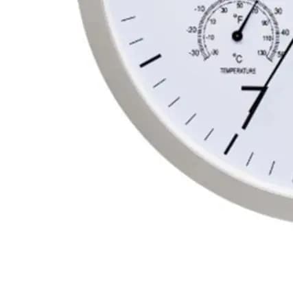Orologio da parete da 12 pollici, design di lunga durata, funzionamento silenzioso, display della temperatura, perfetto per le camere da letto e per la decorazione della casa