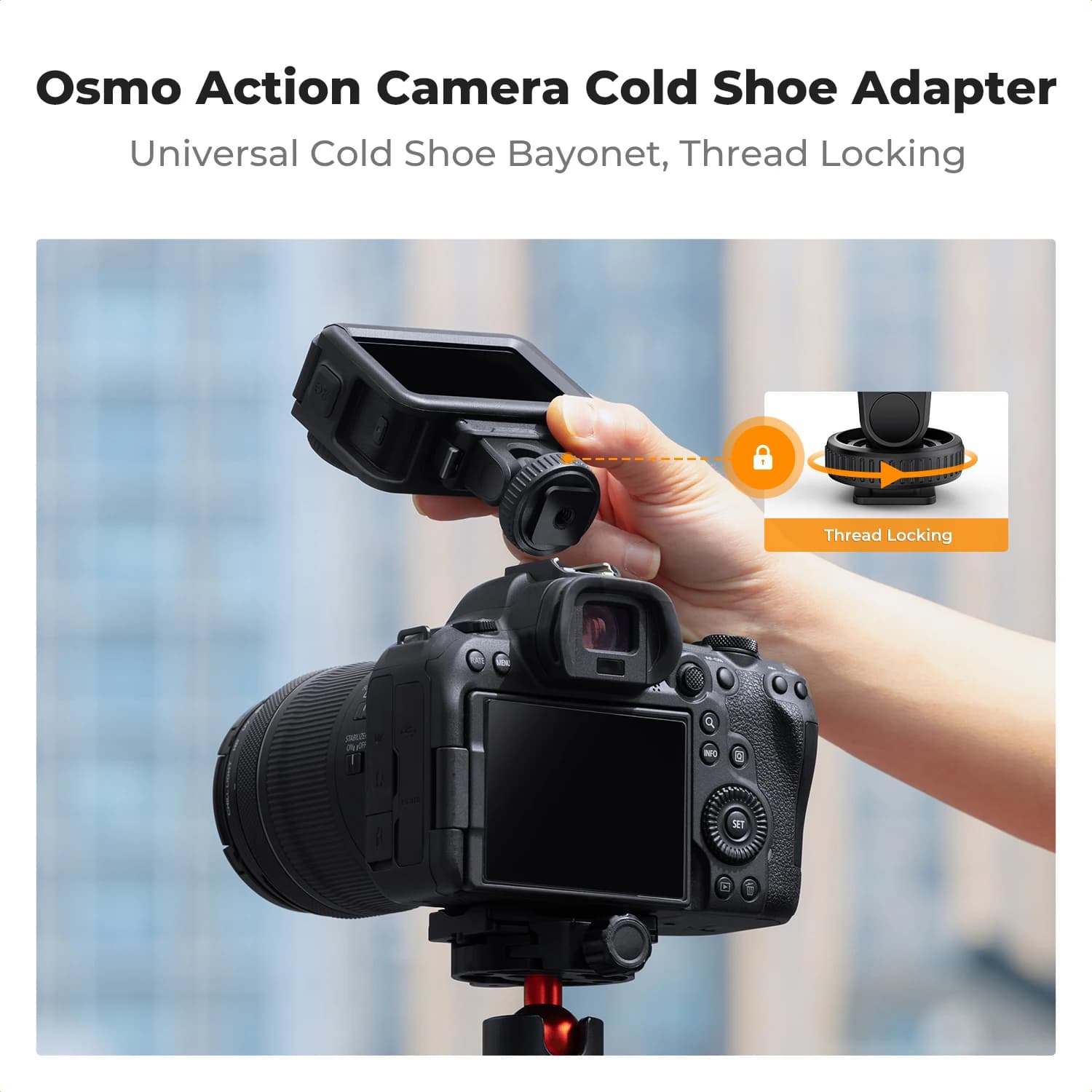 K&F CONCEPT Quick Hook Magnetic Support for Action Camera, Treppiede and Hot Shoe Adapter for DJI Osmo Action 5 Pro
