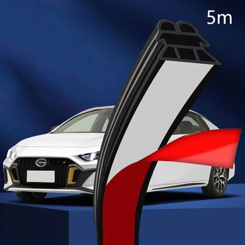 5 metri/set Strisce di tenuta per auto Striscia di tenuta ispessita a tre strati Strisce meteorologiche per isolamento acustico universale Accessori insonorizzati