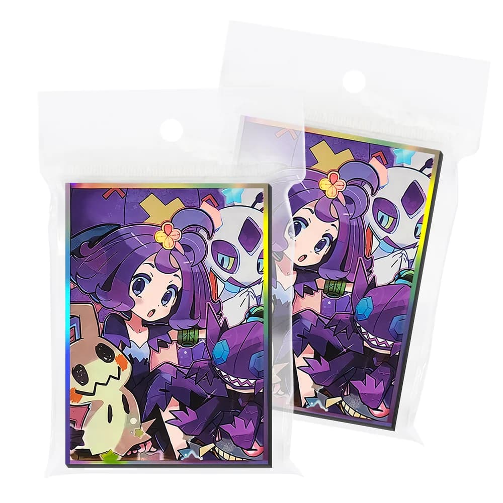 67×92mm 120PCS Buste per carte anime di dimensioni standard per TCG Protezione per carte da gioco da tavolo con caricamento dall'alto compatibile con MGT/PTCG