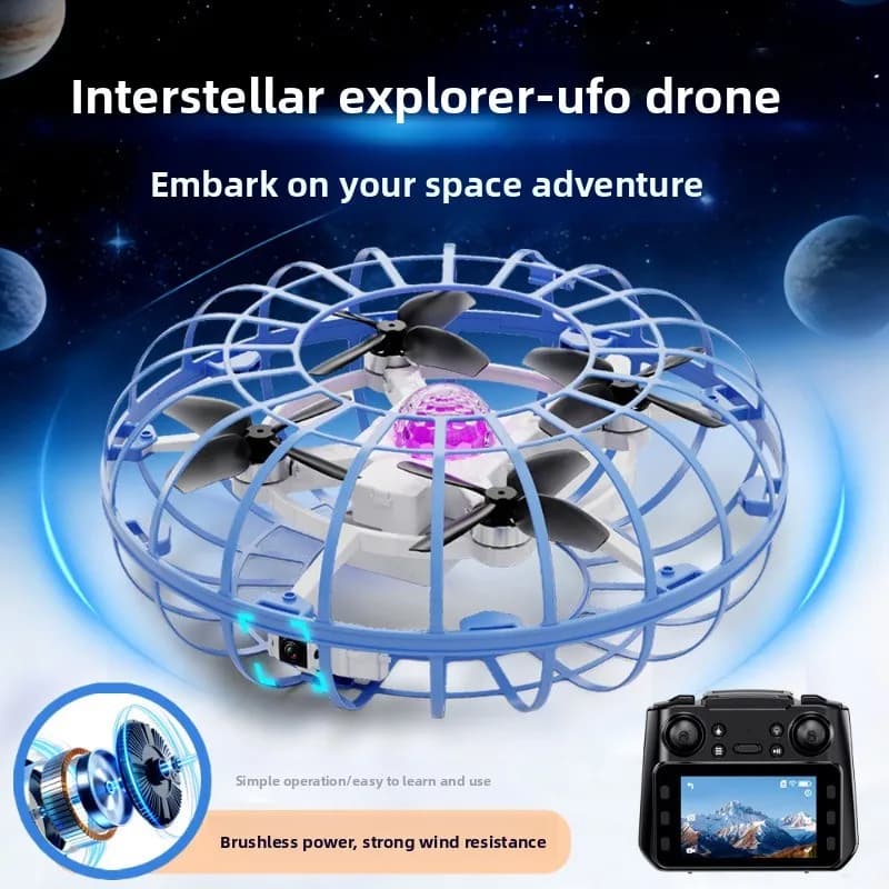 Nuovo drone UFO 2026 con schermo, telecomando e doppia fotocamera, volo a 360° ° Quadricottero acrobatico