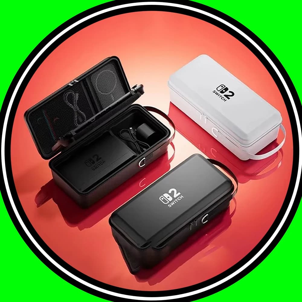 Per Nintendo Switch 2 Custodia portatile con supporto compatibile con caricabatterie Custodia protettiva con guscio rigido impermeabile per regali di accessori per PC
