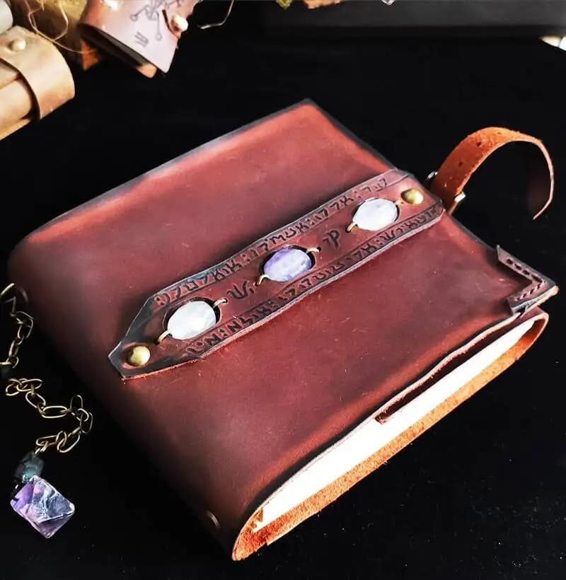 BLAMAG Micro Magic Book Theme High-end Leather Cover Creative Sentiment Diary Journal Notebook Hand Account
