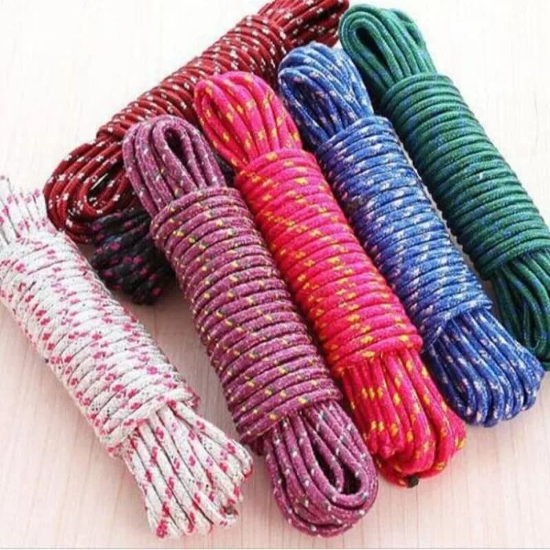 5/10meters Polypropylene Rope 16-Strand Lightweight Floating Utility Rope for Camping, Marine, Flag Pole, Indoor and Outdoor Use