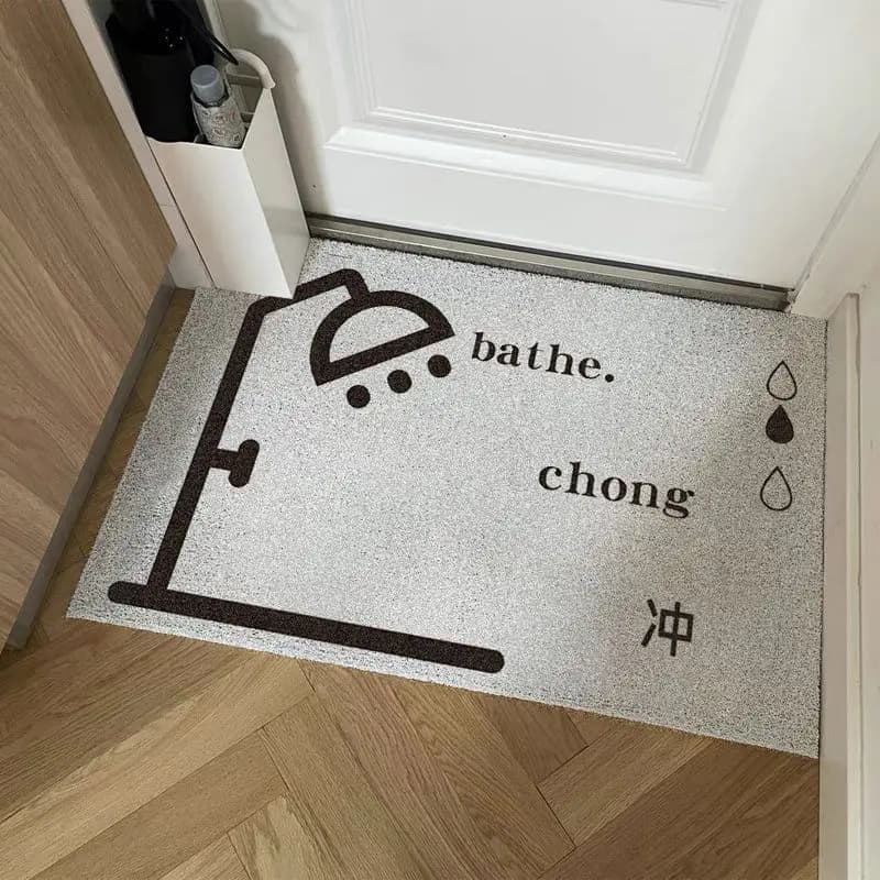 1PC Tappetini da bagno Piede antiscivolo Tappetino da camera Assorbimento d'acqua Toilette Moderna Stampa morbida Minimalismo Decorazione europea Nuovo
