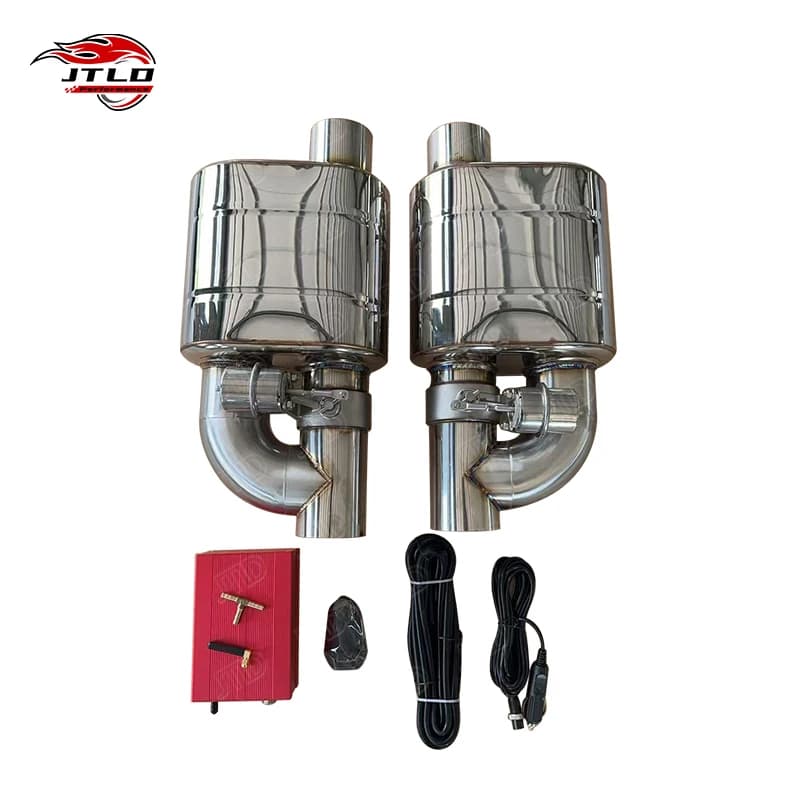 Silenziatori per vuoto per tubi di scarico per valvole per auto JTLD in acciaio inossidabile universale 63/76mm con silenziatore telecomandato