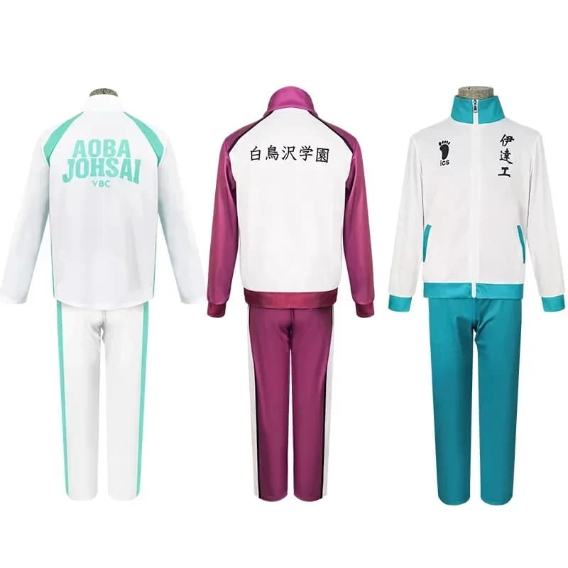 ✜ 2026 ❤ Uniforme Scolastica Anime Haikyuu Shiratorizawa Karasuno Aoba Johsai Nekoma Inarizaki, Abbigliamento Sportivo per Squadra di Pallavolo, Cosplay ✚