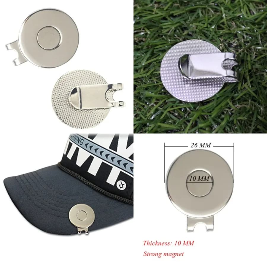 Standard Hat Clips Golf Ball Marker Holder 2 PCS