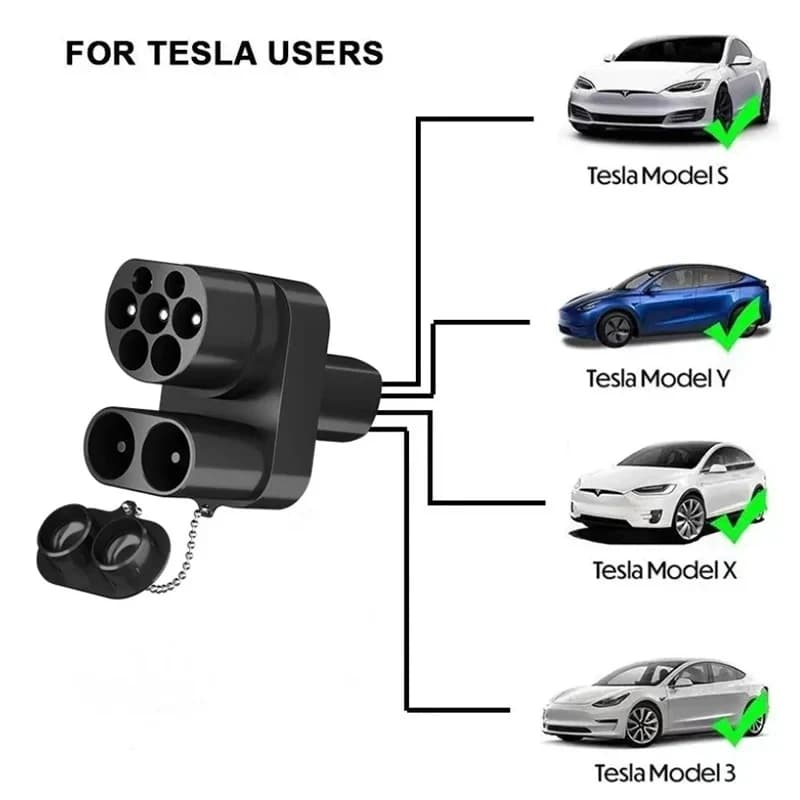 CCS2 per adattatore Tesla Caricatore 250A Veicolo elettrico EV in nuova condizione per modelli standard europei americani Spina di ingresso GBT