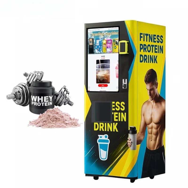 Intelligent Automatic Squeezer for Protein Shaving Automatic Drinking Distributor for Instant Coffee Gym System for Multigusto Powder Mixing