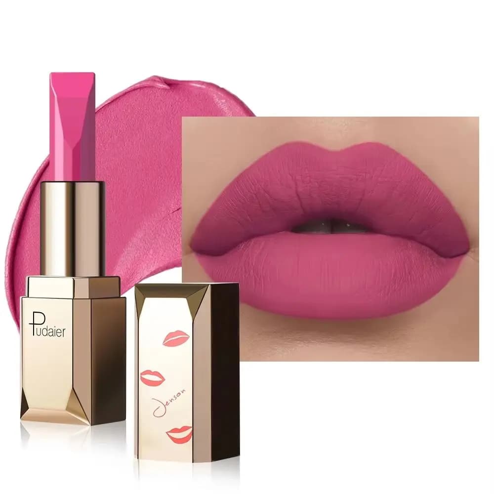 Smooth and Light Matte Velvet Matte Lipstick High Pigment Long-lasting Matte Lip Gloss Waterproof Moisturizing Lip Gloss