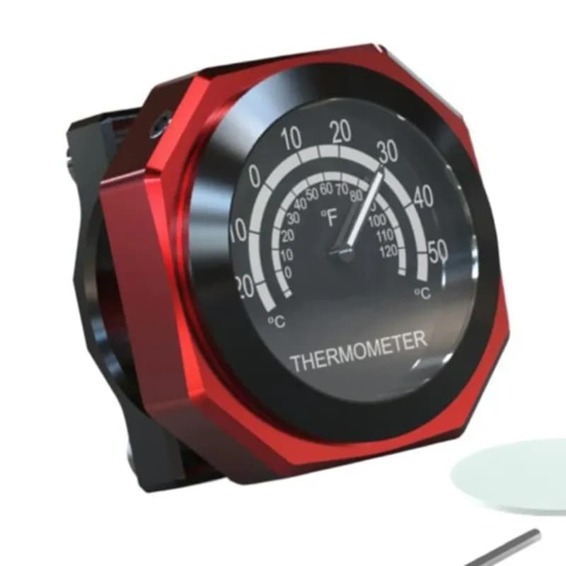 A60E-For Kawasaki Honda 22-28Mm Motorcycle Handlebar Dial Thermometer Waterproof Temperature Display