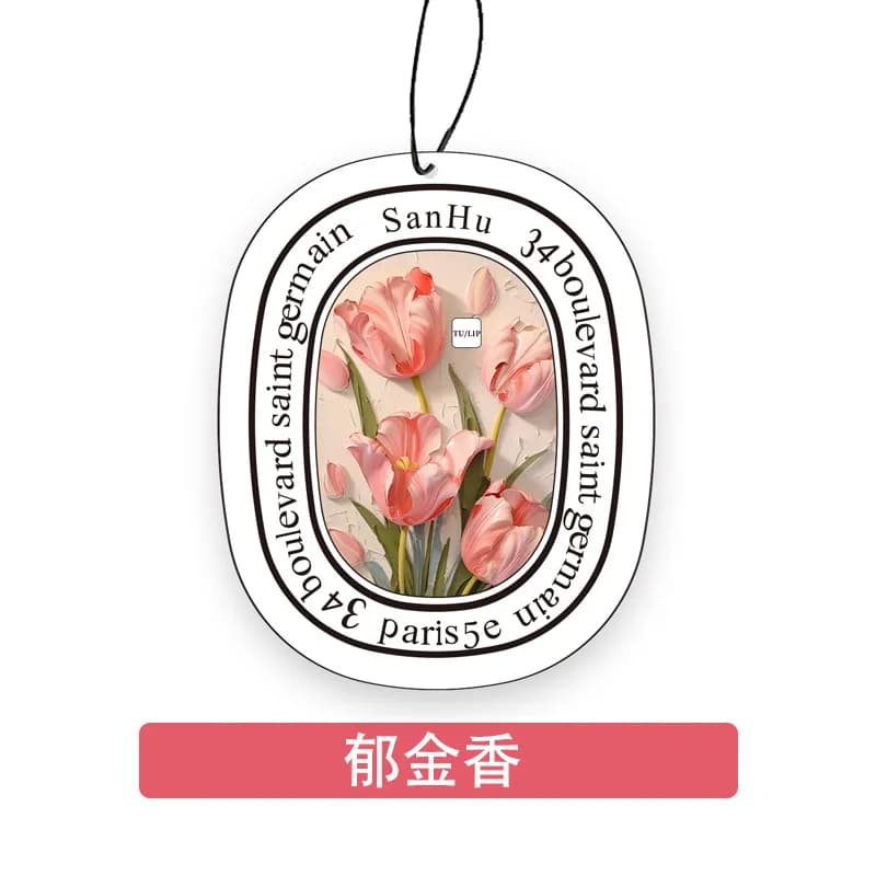 2pcs/lot Long-Last Car Fragrance with Ribbons Pendant Aromatherapy Interior Ornament Car Accessories for Vehicle Interior Scents