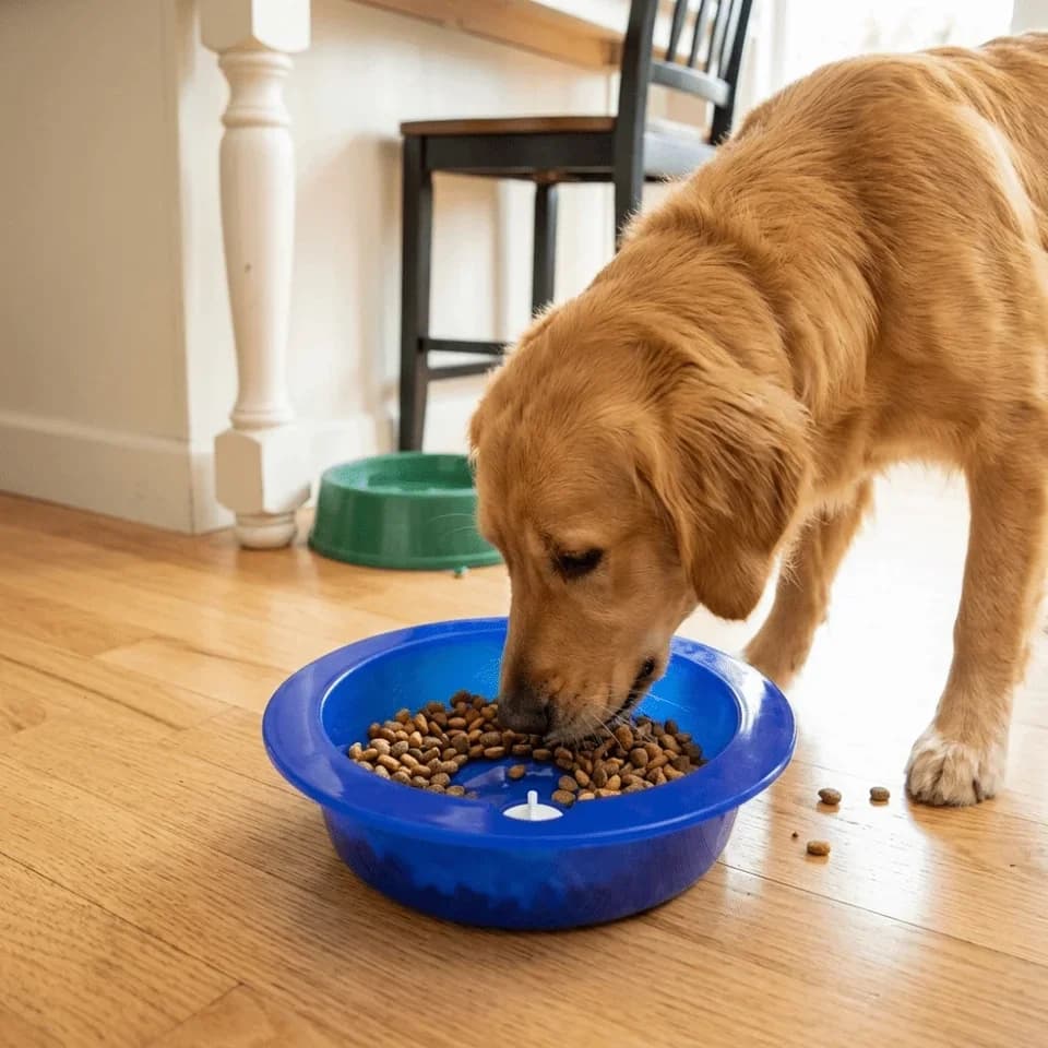 Water Injection Dog Cooling Bowls Cool Down Long Lasting Pet Ice Bowl Cold Retention Relieve Heat Pet Feeding Bowl Summer Season