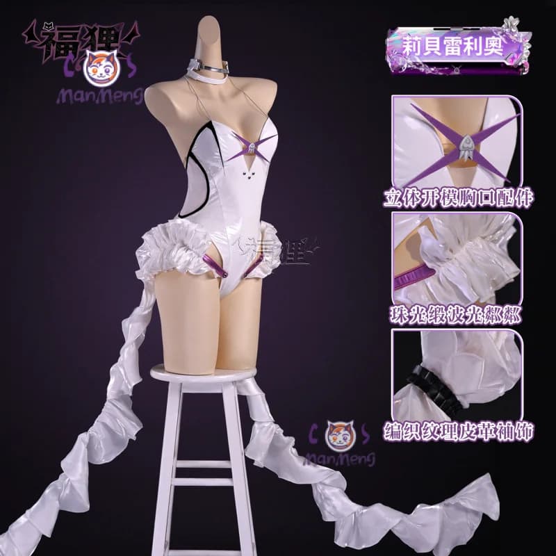 Gioco Liberalio Costume Cosplay Festa di Halloween donna tuta in pelle parrucca spiaggia Medusa costume da bagno