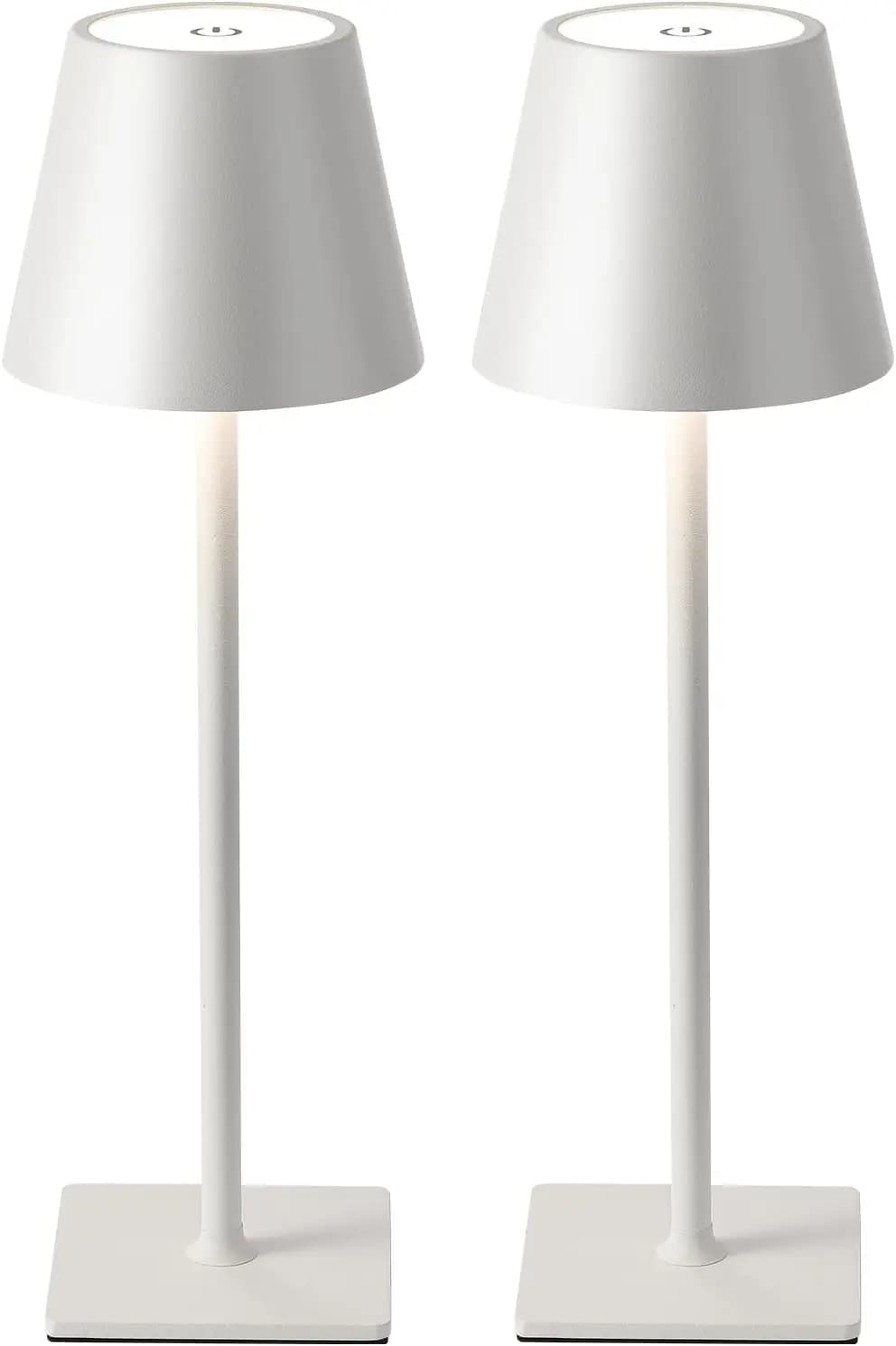 Portable LED Desk Lamp, Wireless with 5000mAh Battery, 3 Colors with Continuous Adjustment for Domestic and External Use