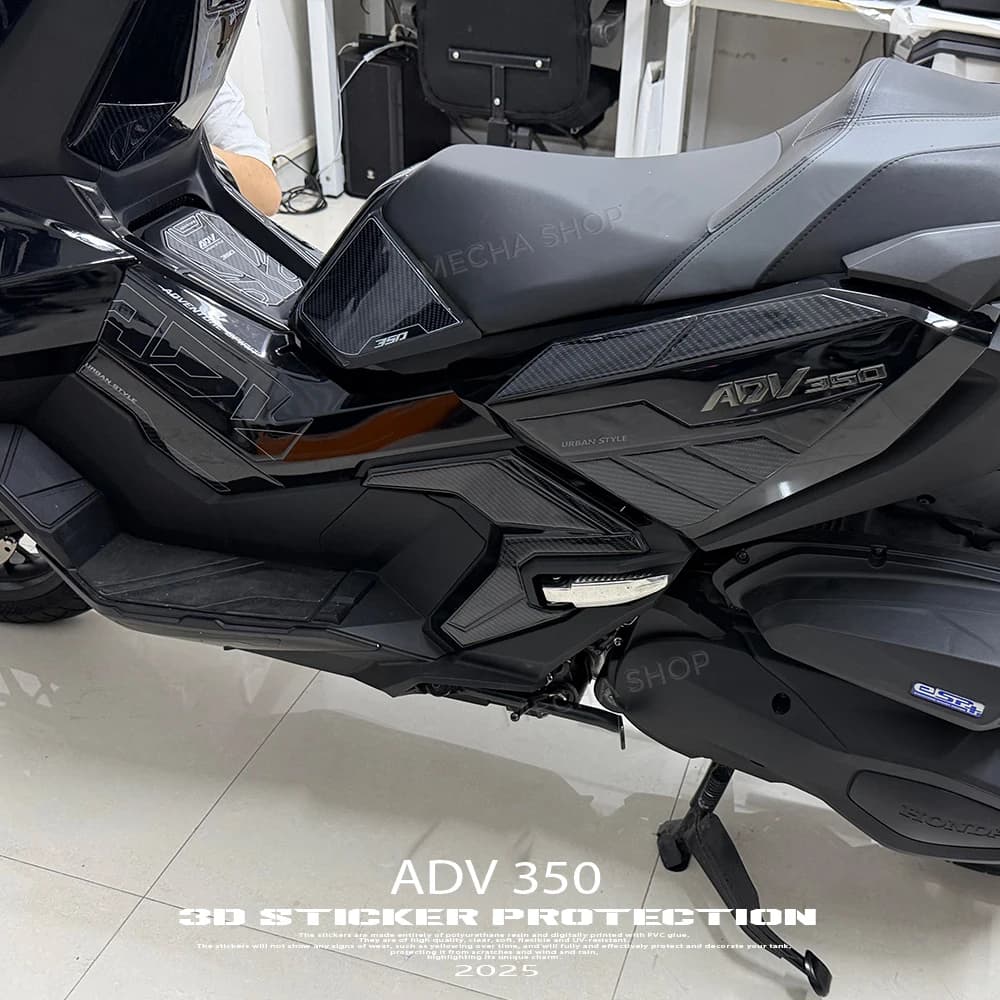 ADV350 2025 Accessori moto kit adesivi serbatoio carburante Adesivi in resina epossidica gel 3D per ADV 350 2022 -