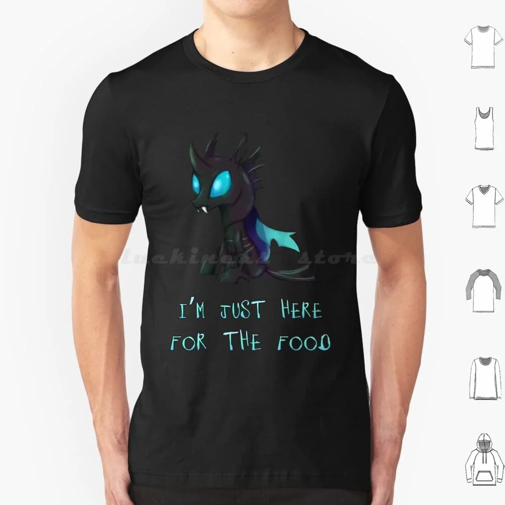 My Little-Mlp-Changeling T Shirt Big Size 100% cotone My Little Mlp Luna Fluttershy rare Pinkie Pie Celestia diy Twilight