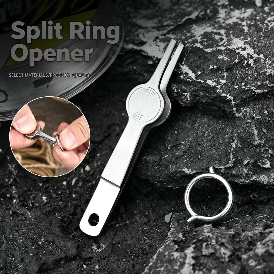 Split Ring Opener Fishing Tool, Stainless Steel Lure Split Ring Plier, Fishing Accessories for Anglers