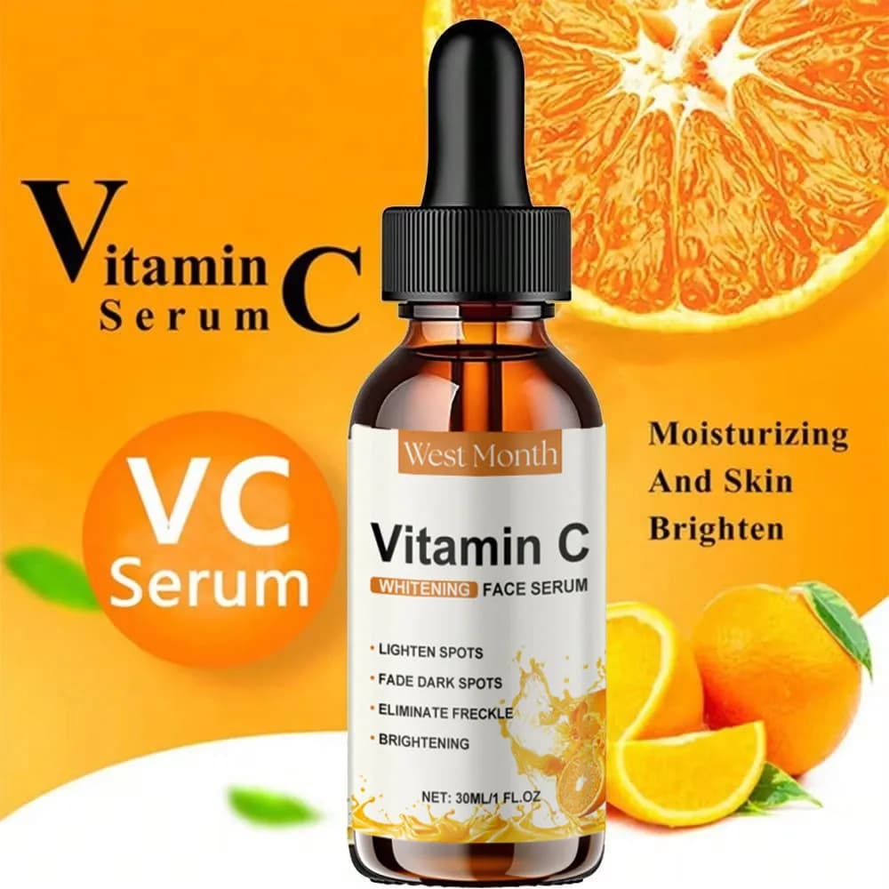 Essence Faced with Vitamin C with Hyaluronic Acid, Removes Scures, Hydrating, Repairer, Anti-aging, Skin Care of Face