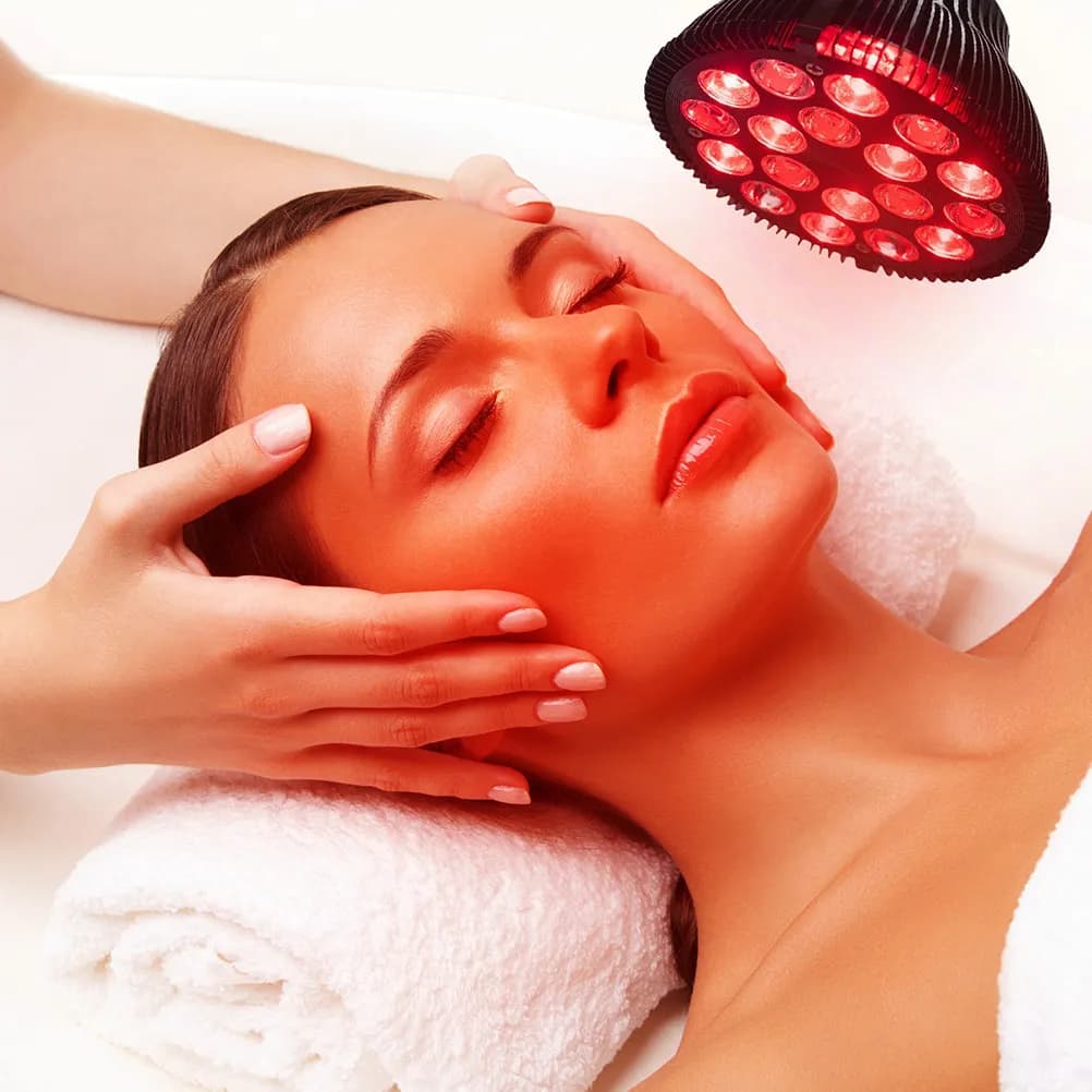 Device with Red Light for Face and Body 660Nm 850Nm, Collagen Production, Muscular Recovery, Lift from Pain