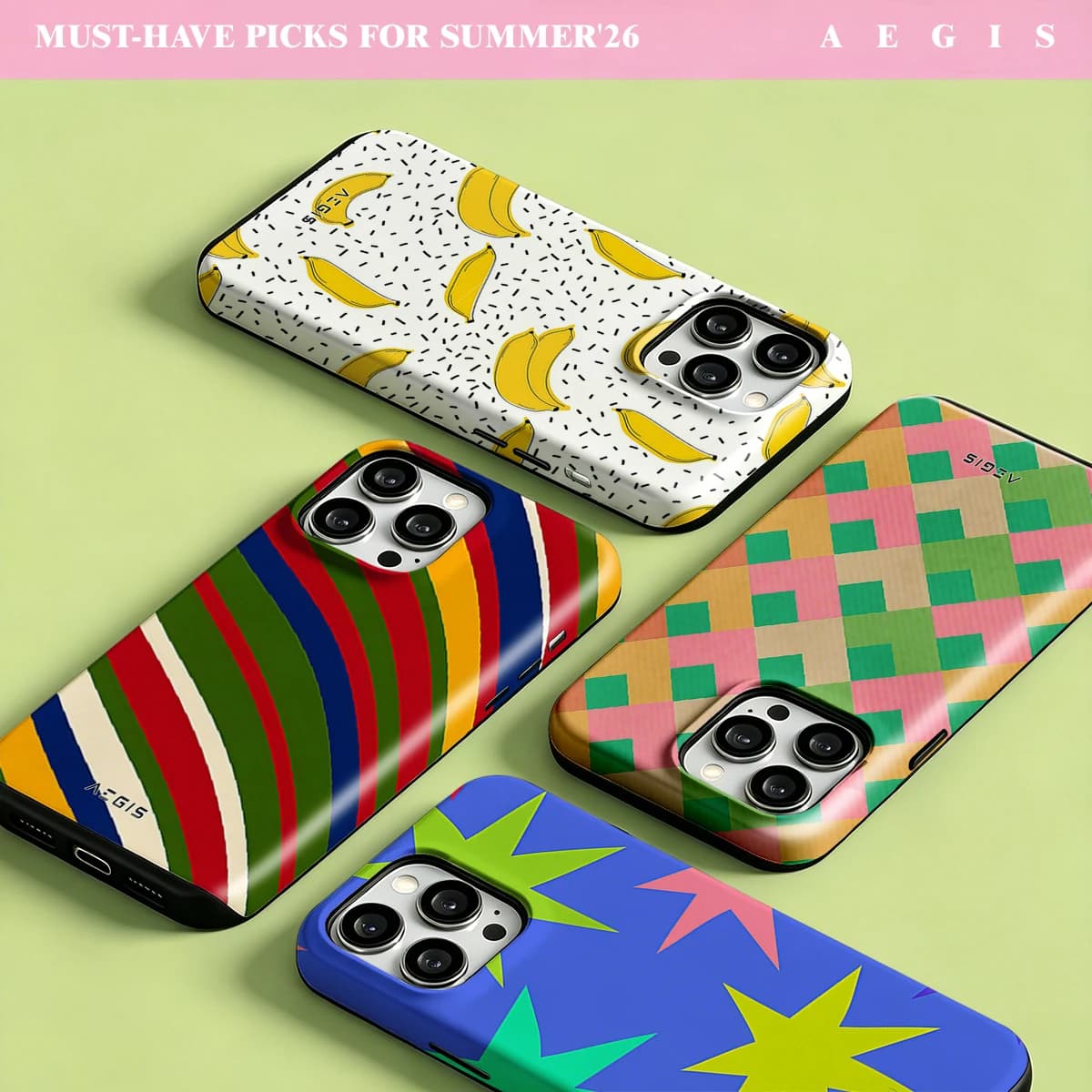 Color Star Cutout Double Layer Hard Shell for iPhone 17 16 15 14 Plus 13 Pro Max Anti-Drop Shockproof PC Case