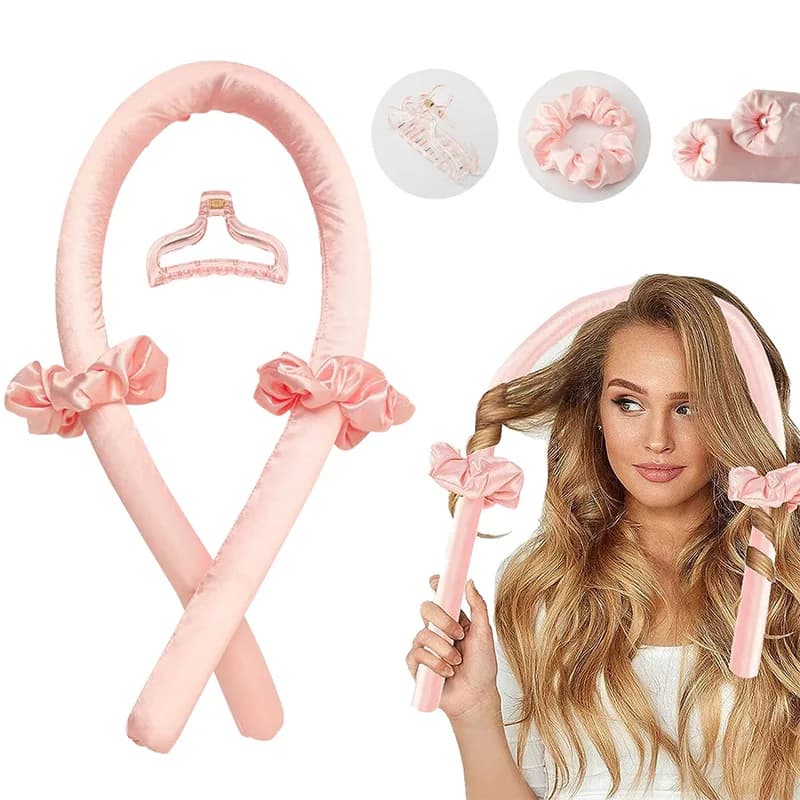 Fascia Arricciacapelli Senza Calore per Donna, per Ricci Morbidi e Lucenti, Accessorio Modellante a Spirale per Capelli, Utilizzabile Anche Durante il Sonno