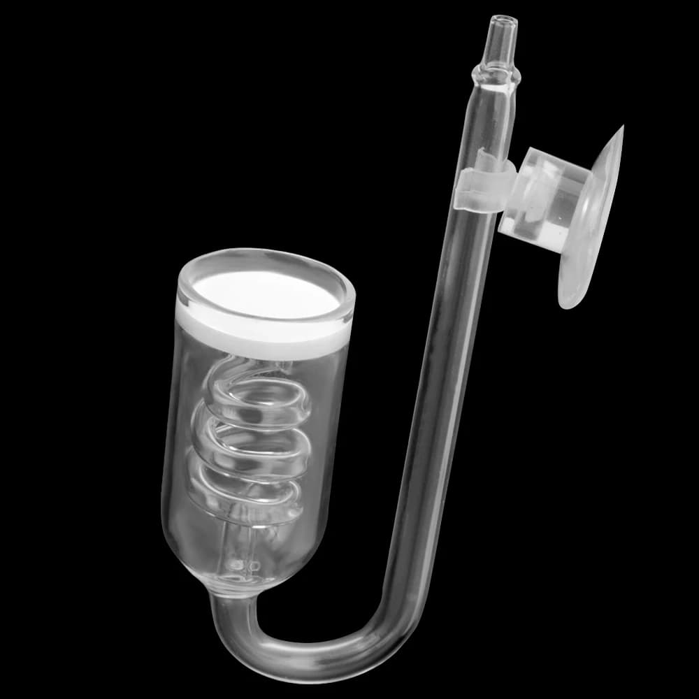 Glass Tank Bubble Reactor Aquarius CO2 Diffuser DIY for aquarium Plants CO2 Musk Atomizer Solenoid Regulator