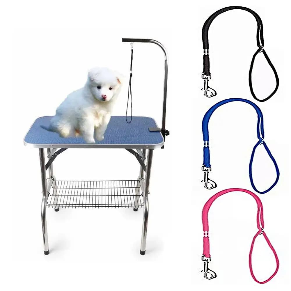 Tavolo da toelettatura braccio regolabile bagno cucciolo guinzaglio di sicurezza accessori per cani corda per toelettatura per animali domestici anello per animali domestici corda di ritenuta